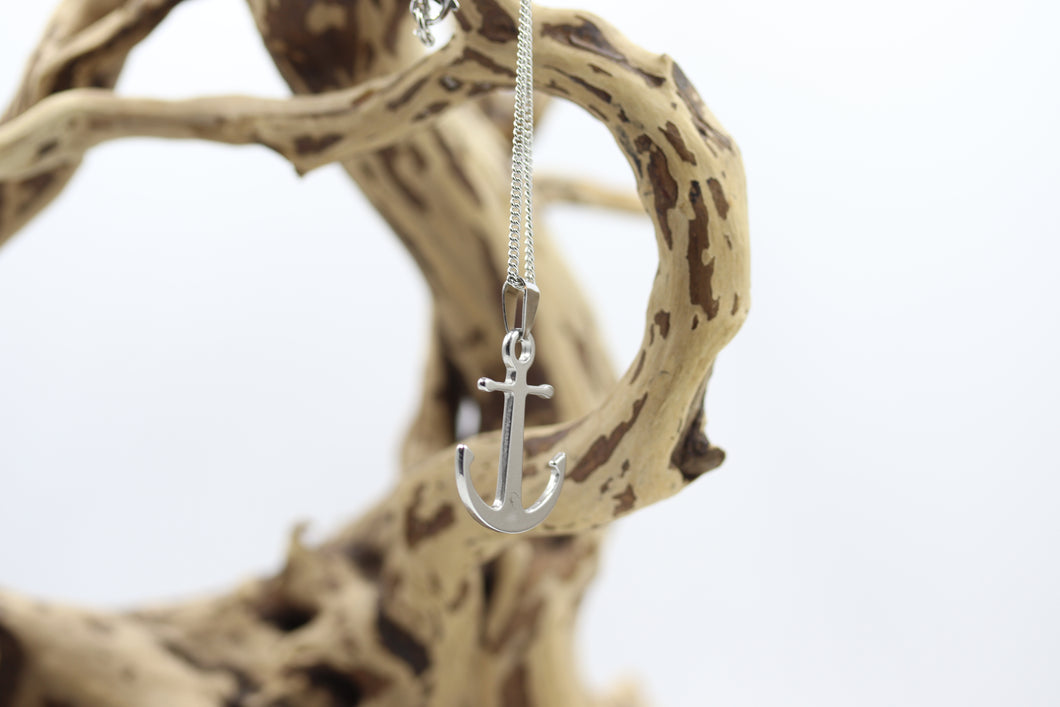 Chaîne homme stainless et pendentif ancre - HCH008