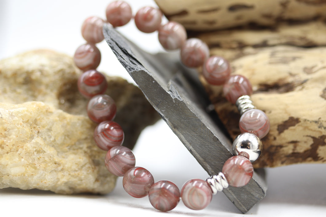 Bracelet pierres en verre - BR067