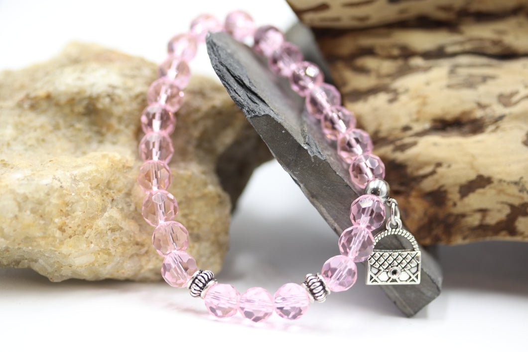 Bracelet pierres cristal- BR073