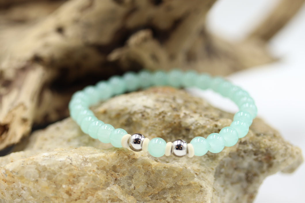 Bracelet pierres en verre - BR048