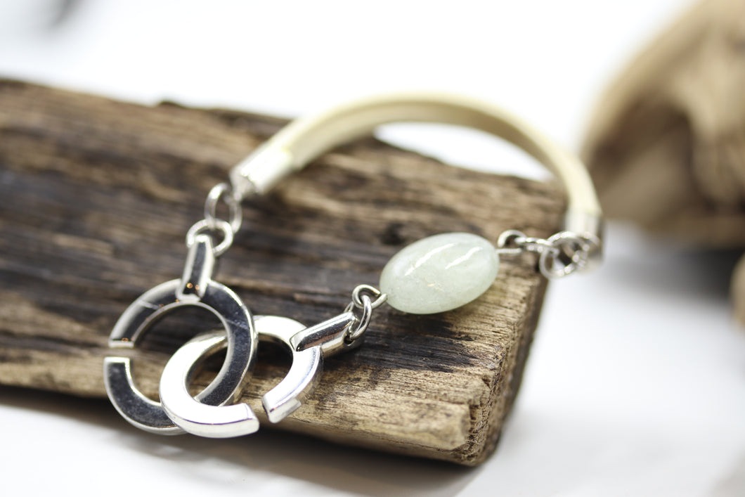 Bracelet suède et pierre semi-précieuse - BRCU15