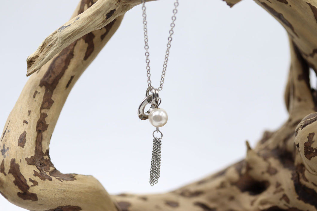 Chaîne stainless et semi-précieuse - CH080
