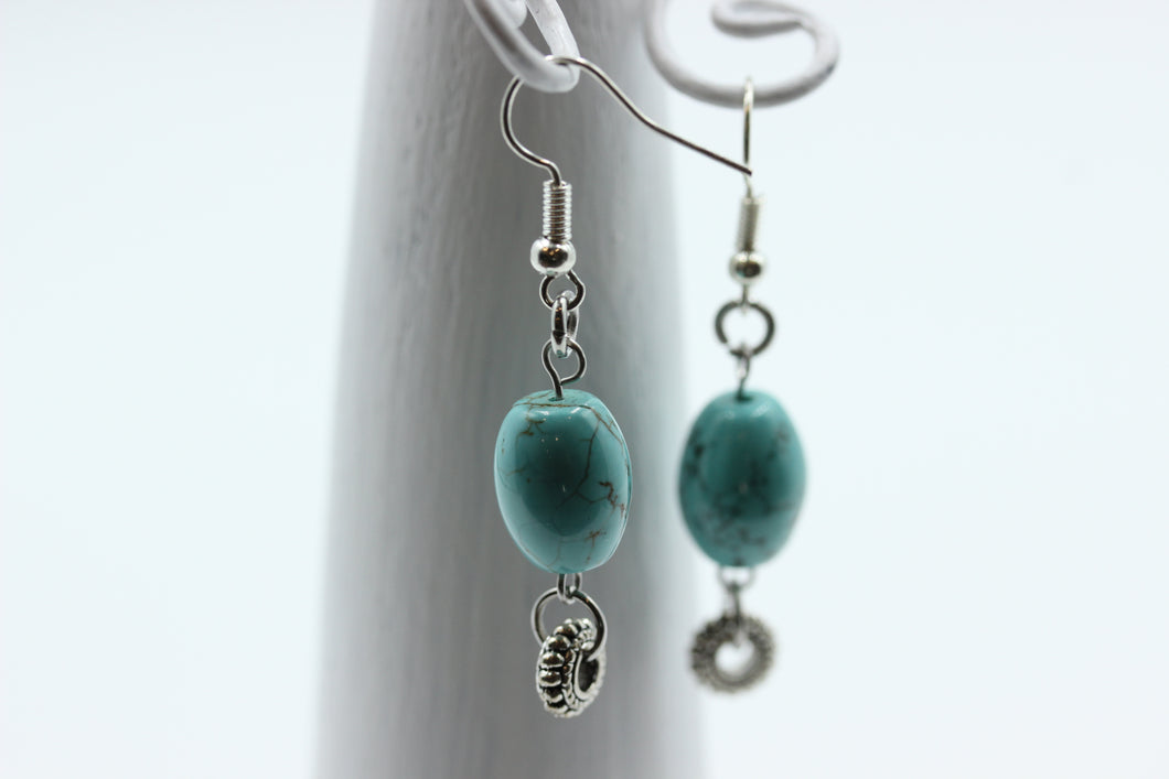 Boucles d'oreilles stainless avec verre - BO034