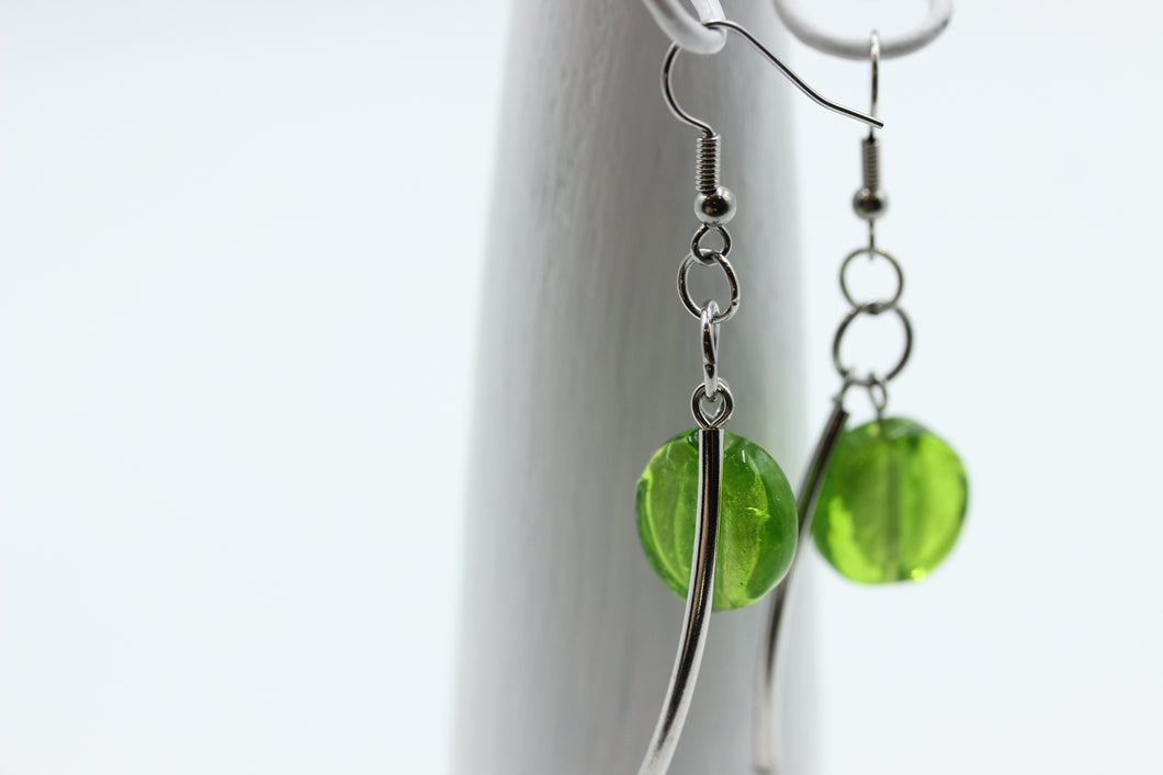 Boucles d'oreilles stainless avec murano - BO019