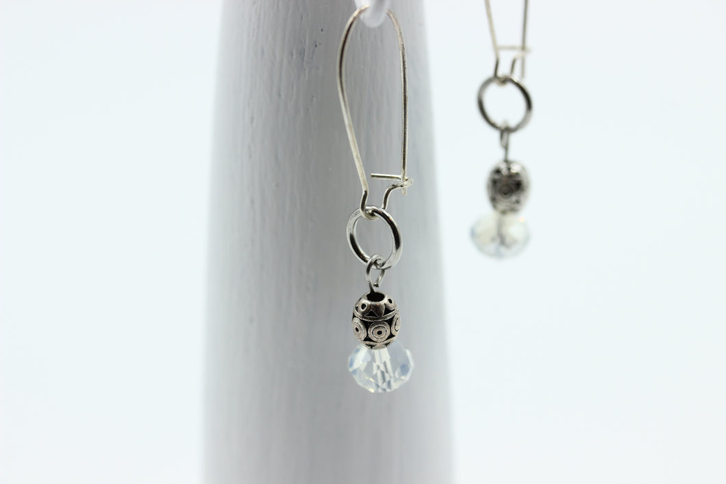 Boucles d'oreilles stainless avec cristal - BO012